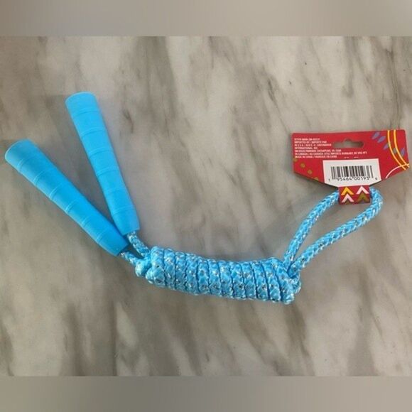 NEW 7ft Coil Blue Glittery Jump Rope - Picture 3 of 5